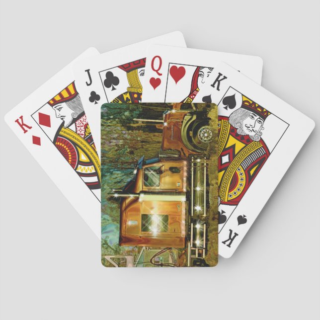 Kartenhalterung für den LKW-Fahrer Spielkarten (Rückseite)