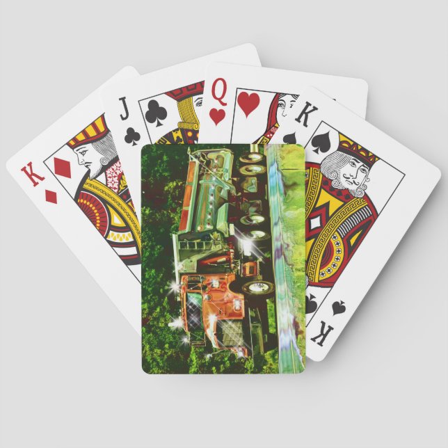 Kartenhalterung für Orange-Schottenfahrzeuge Spielkarten (Rückseite)