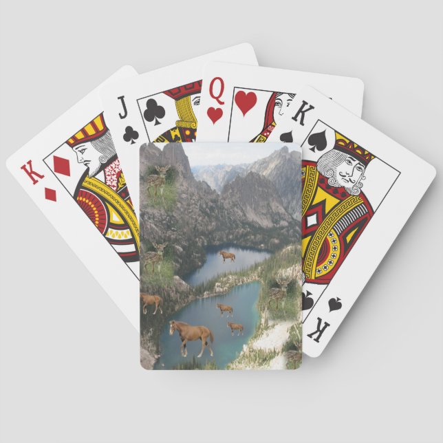 Kartenhalterung für Pferde Spielkarten (Rückseite)