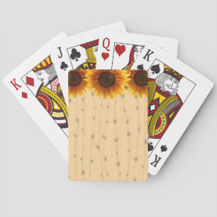 Kartenhalterung für Sonnenblumen Spielkarten