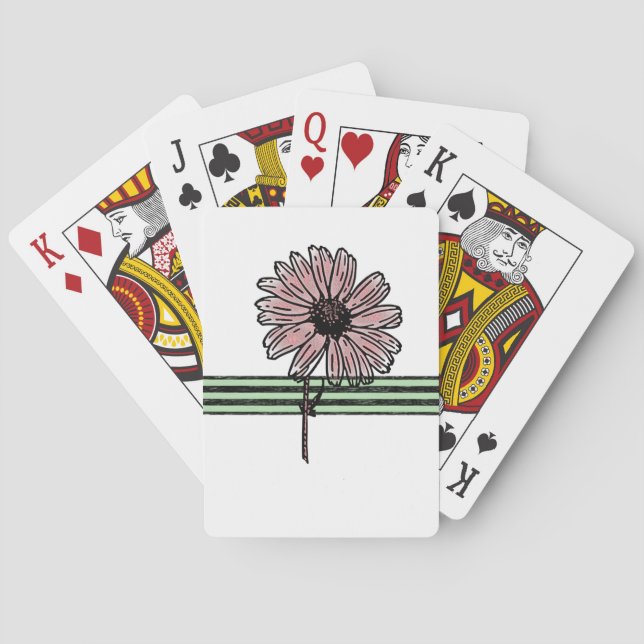 Kartenhalterung für Sonnenblumen Spielkarten (Rückseite)