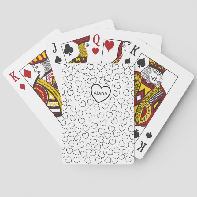 Kartenhalterung Spielkarten (Rückseite)