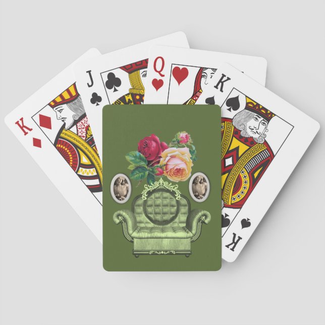 Kartenhalterung Spielkarten (Rückseite)