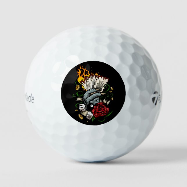Kartenhand Golfball (Vorderseite)