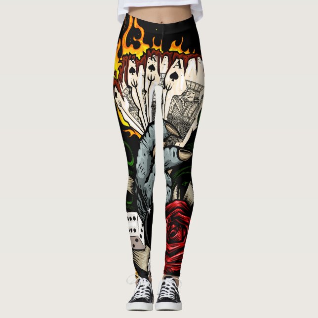 Kartenhand Leggings (Vorderseite)