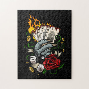 Kartenhand Puzzle