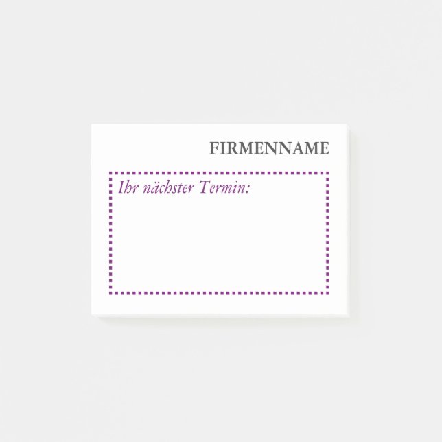 Kartenhaus | Ungewöhnliche Geschäftsausstattung  Post-it Klebezettel (Vorderseite)