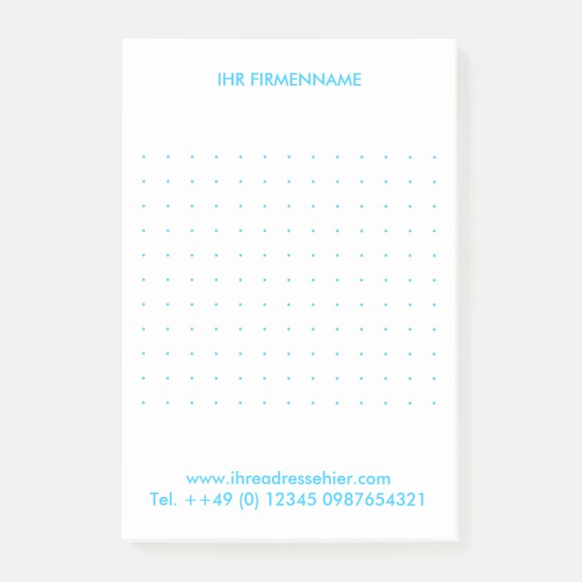Kartenhaus | Ungewöhnliche Geschäftsausstattung  Post-it Klebezettel (Vorderseite)
