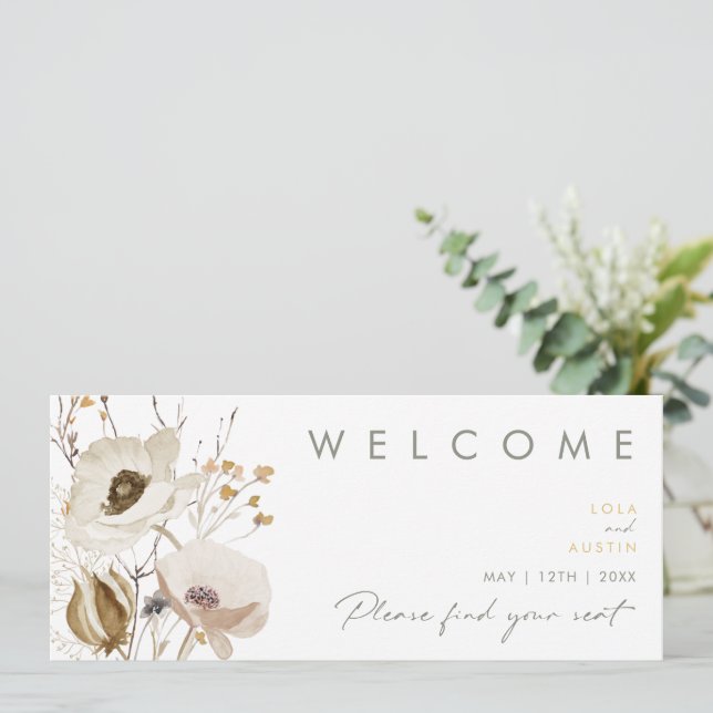 Kartenhefter für die Wildblume (Stehend Vorderseite)