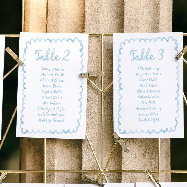 Kartenkarte mit weißlicher Hand, hellblau gestrich Tischnummer (Von Creator hochgeladen)