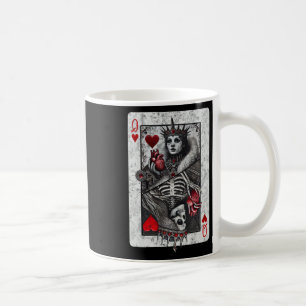Kartenkönigin des Herzens, Skelett des Todes Kaffeetasse