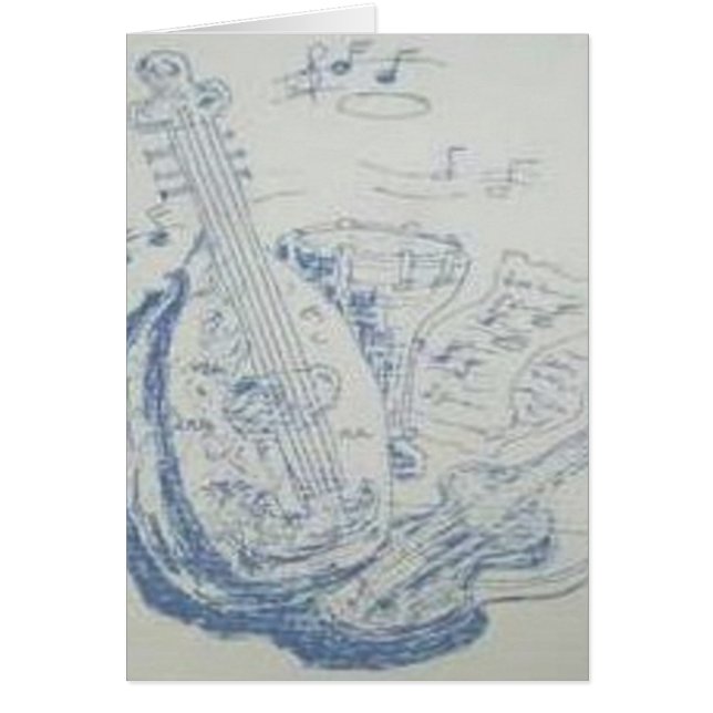 Kartenleere im Inneren der griechischen Instrument (Vorne)