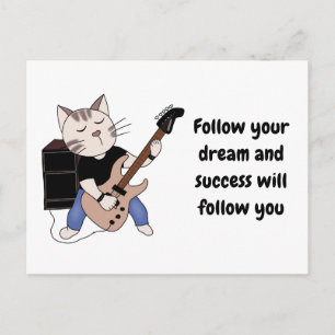 Kartenrock-Erfolgsmusik Postkarte