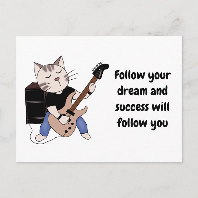 Kartenrock-Erfolgsmusik Postkarte (Vorderseite)