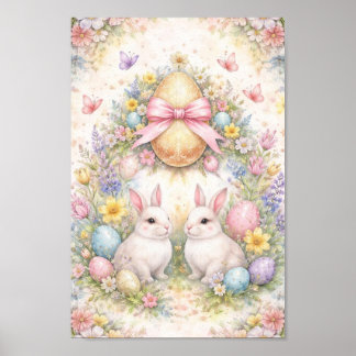 Kartenrückseite (Figuratives Oster-Tarotdeck) Poster