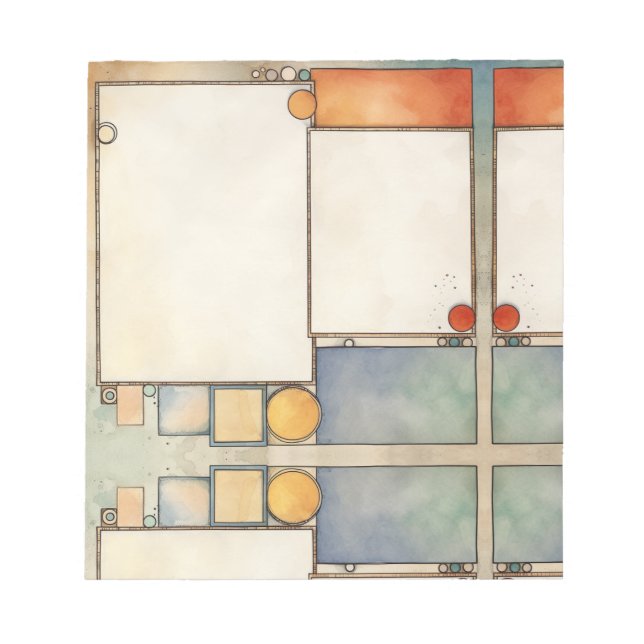 Kartenseitenlayout-Skript Notizblock (Vorderseite)