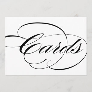 Kartensignatur für die Dekoration der Hochzeitsemp Einladung