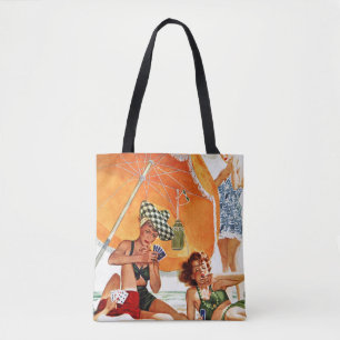 Kartenspiel am Strand durch Alex Ross