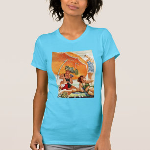 Kartenspiel am Strand von Alex Ross T-Shirt