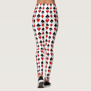 Kartenspiel-Anzüge Leggings
