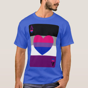 Kartenspiel Asexual und Biromantic T-Shirt