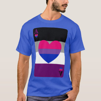 Kartenspiel Asexual und Biromantic T-Shirt