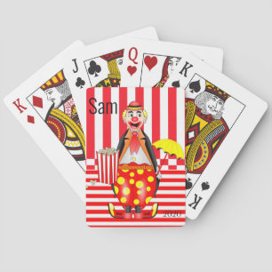 Kartenspiel Clown Red Stripe Popcorn Spielkarten
