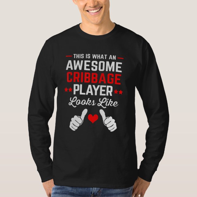 Kartenspiel Cribbage T-Shirt (Vorderseite)