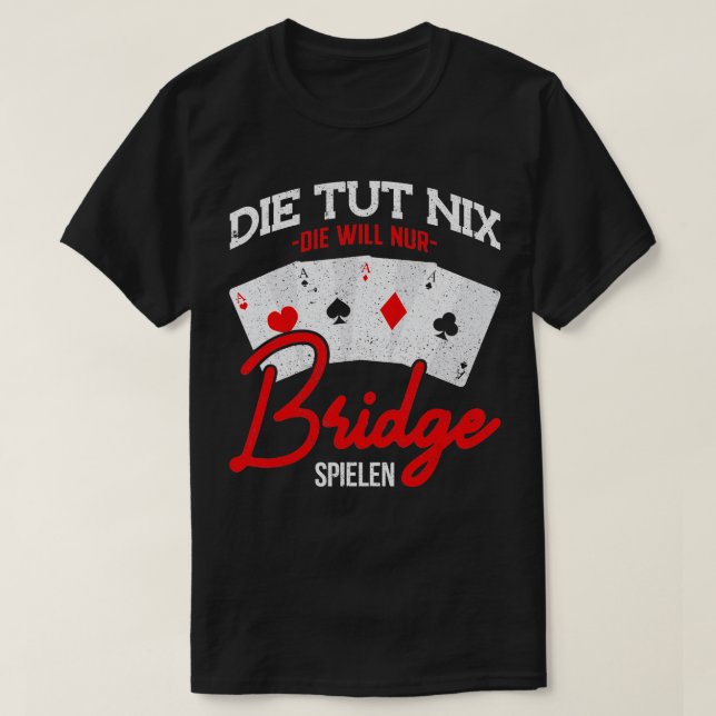 Kartenspiel-Deck der Händlerbrücke T-Shirt (Design vorne)