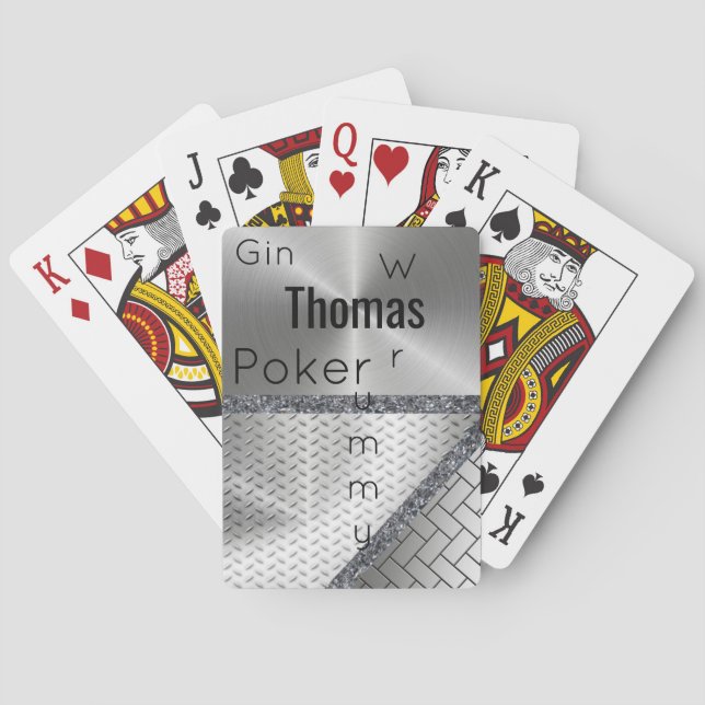 Kartenspiel Gin Gin Rummy Poker Spielkarten (Rückseite)