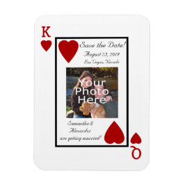 Kartenspiel König/Königin Sichern des Datumsmagnet Magnet