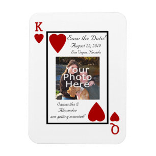 Kartenspiel König/Königin Sichern des Datumsmagnet Magnet