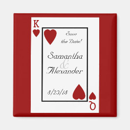 Kartenspiel König/Königin Sichern des Datumsmagnet Magnet