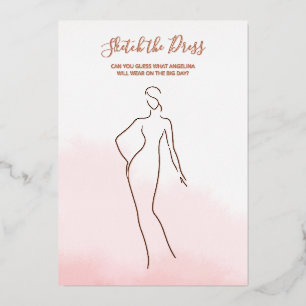 Kartenspiel mit Folie für eine Brautparty. Folieneinladung