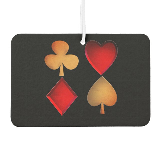 Kartenspiel-Symbole Autolufterfrischer (Vorderseite)