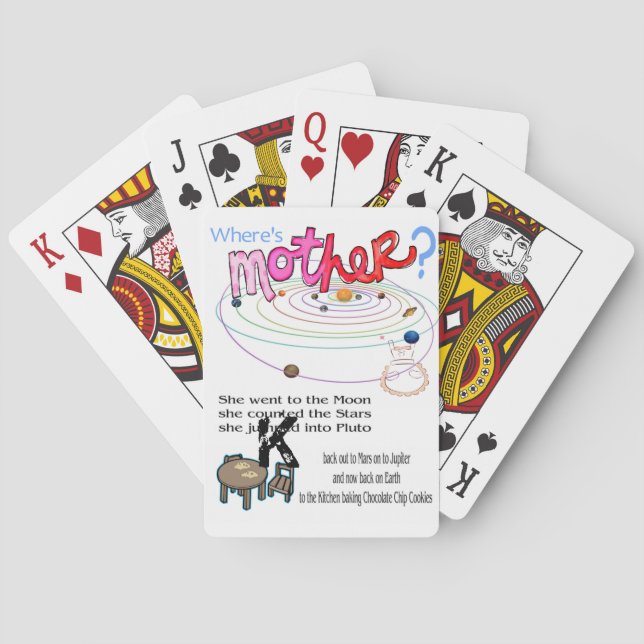 Kartenspiel Wo ist Mutter? Spielkarten (Rückseite)
