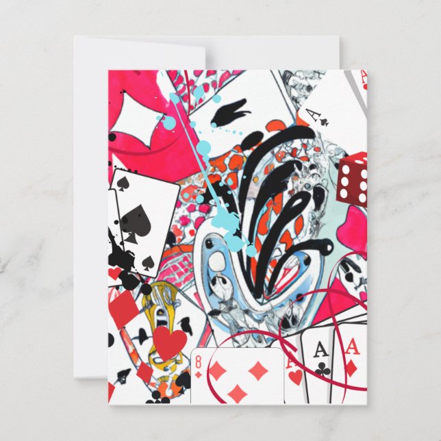 Kartenspiele Dankeskarte (Vorderseite)