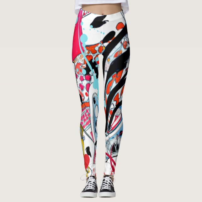 Kartenspiele Leggings (Vorderseite)