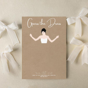 Kartenspiele Raten Sie die Kleiderkarte Einladung