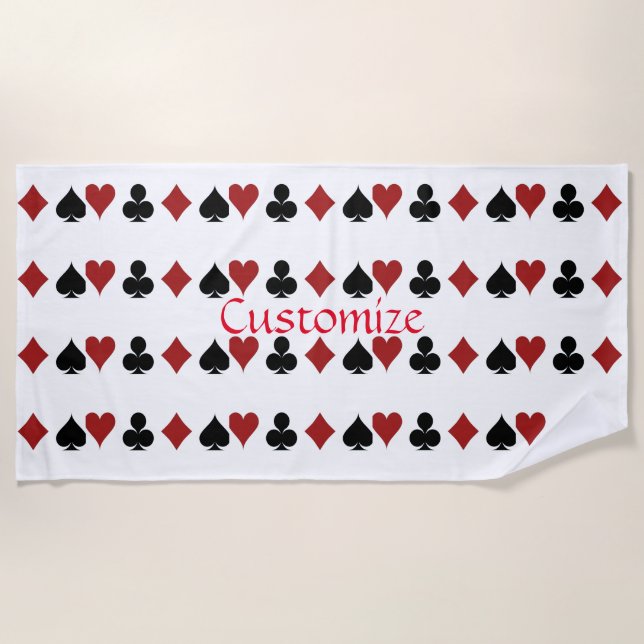 Kartenspielen Anzug Thunder_Cove Strandtuch (Vorderseite)