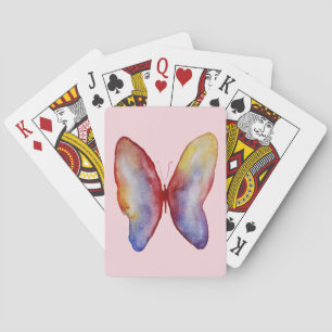 Kartenspielen Butterfly Zeichnend Spielkarten