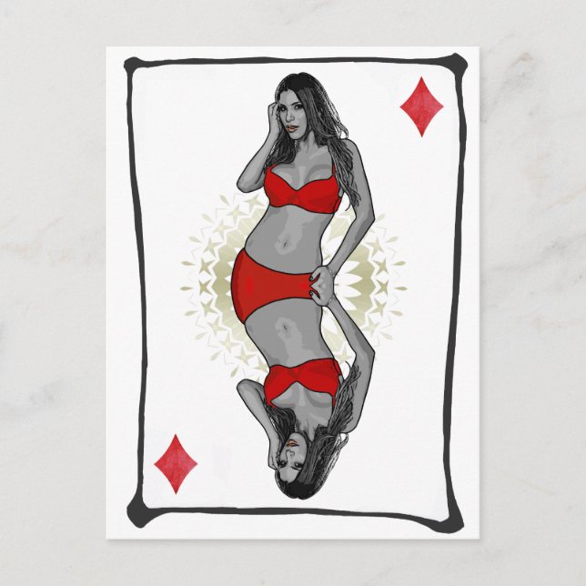 Kartenspielen Cartoon Giro del Malcantone Postkarte (Vorderseite)