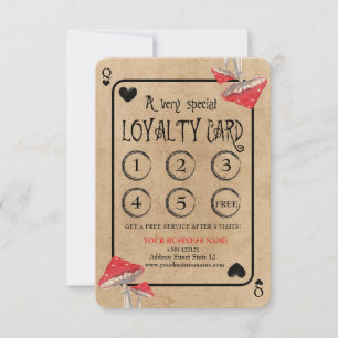 Kartenspielen Crazy Mushrooms Loyalty Card