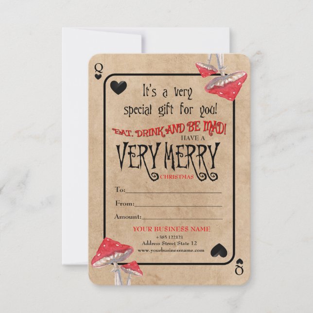 Kartenspielen Crazy Mushrooms Weihnachten (Vorderseite)