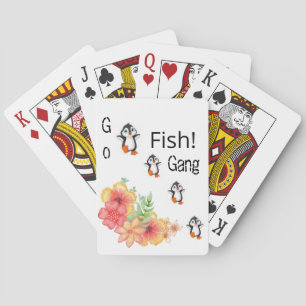 Kartenspielen Deck Pinguin Go Fisch Blumen Spielkarten
