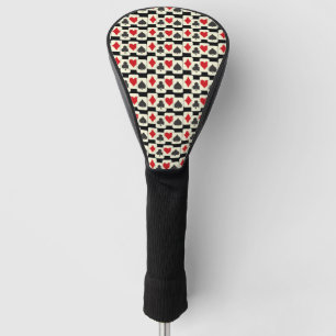 Kartenspielen im Quartett-Muster Golf Headcover