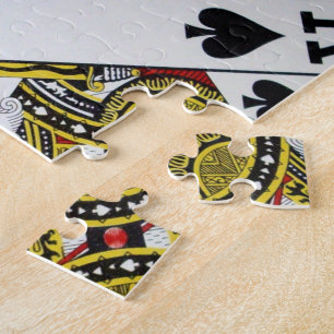 Kartenspielen Kings Layered, Jigsaw Puzzle