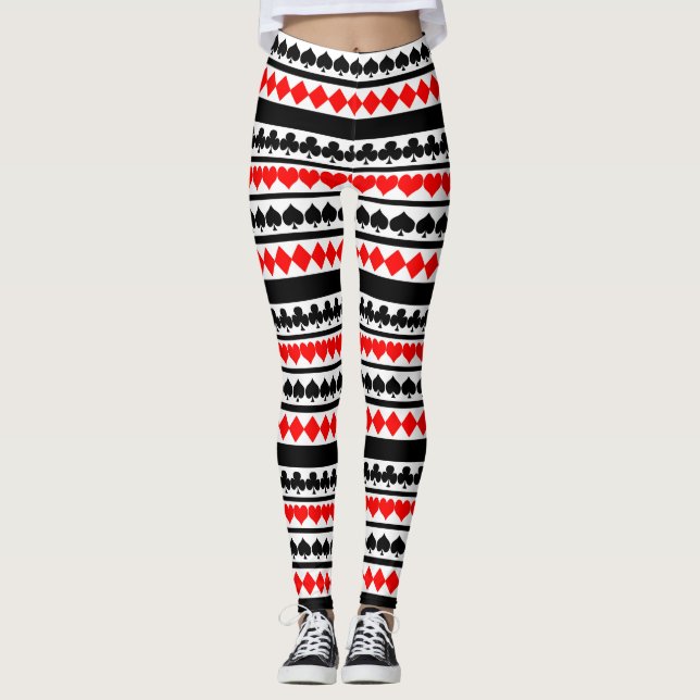 Kartenspielen Leggings (Vorderseite)