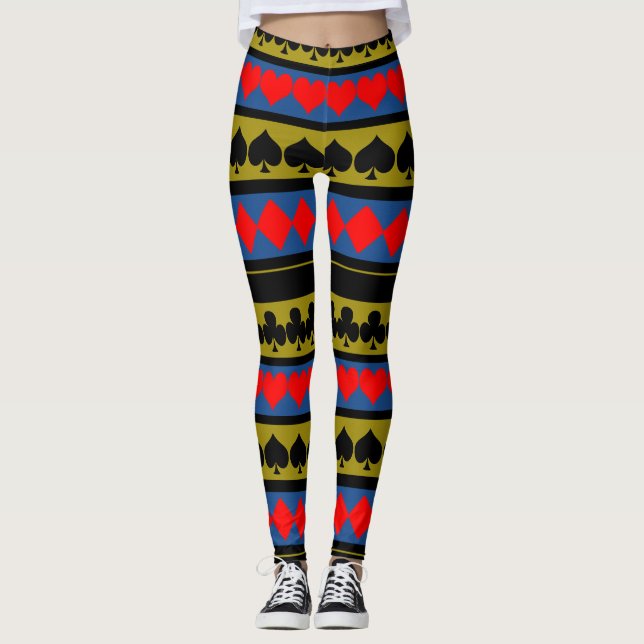 Kartenspielen Leggings (Vorderseite)