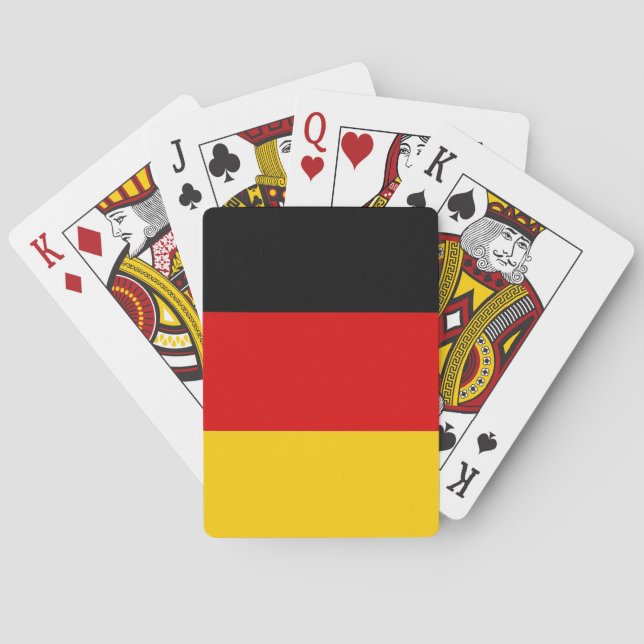 Kartenspielen mit der Flagge Deutschlands Spielkarten (Rückseite)